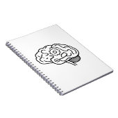 Hersenen Versnelling Lijn Kunst Ondernemers Mental Notitieboek (Rechterzijde)