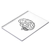Hersenen Versnelling Lijn Kunst Ondernemers Mental Notitieboek (Linkerzijde)
