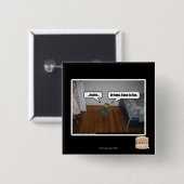 hersenen vierkante button 5,1 cm (Voorkant /achterkant)