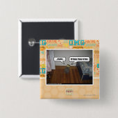 hersenen vierkante button 5,1 cm (Voorkant /achterkant)