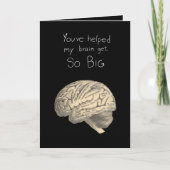 Hersenen zo groot kaart (Voorkant)