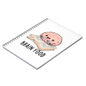 Hersenenvoedsel Grappige Anatomie Woordspeling Notitieboek (Linkerzijde)