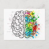 hersengeest psychologie idee hart briefkaart (Voorkant)