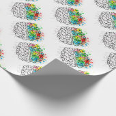 hersengeest psychologie idee hart cadeaupapier (Hoek)