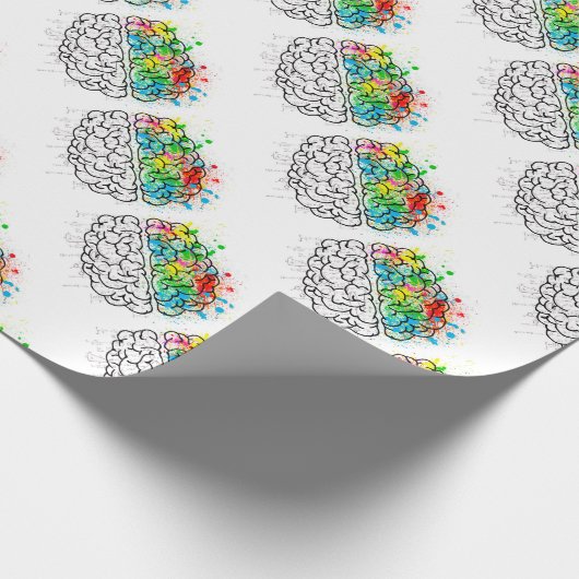 hersengeest psychologie idee hart cadeaupapier (Hoek)