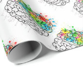 hersengeest psychologie idee hart cadeaupapier (Rol Hoek)