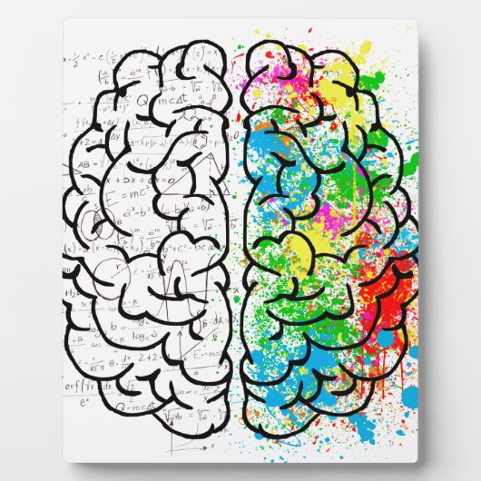 hersengeest psychologie idee hart fotoplaat (Voorkant)