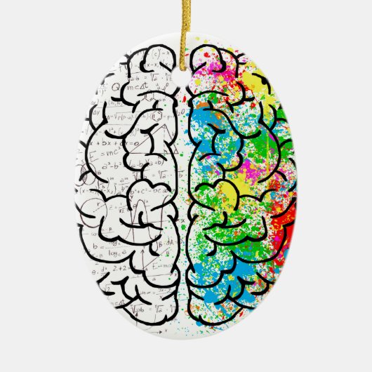 hersengeest psychologie idee hart keramisch ornament (Voorkant)