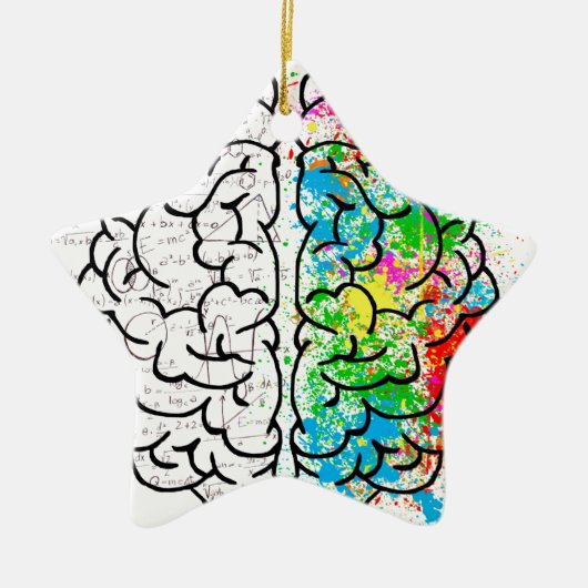 hersengeest psychologie idee hart keramisch ornament (Voorkant)
