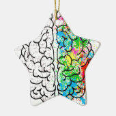 hersengeest psychologie idee hart keramisch ornament (Links)