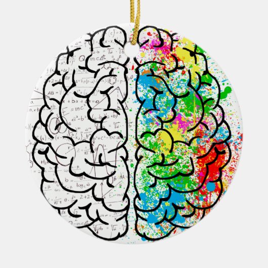 hersengeest psychologie idee hart keramisch ornament (Voorkant)