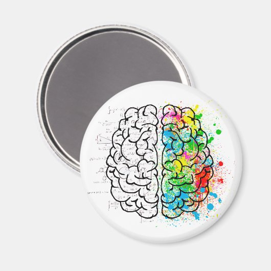 hersengeest psychologie idee hart magneet (Voorkant / Achterkant)