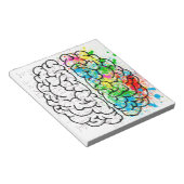 hersengeest psychologie idee hart notitieblok (Schuin)