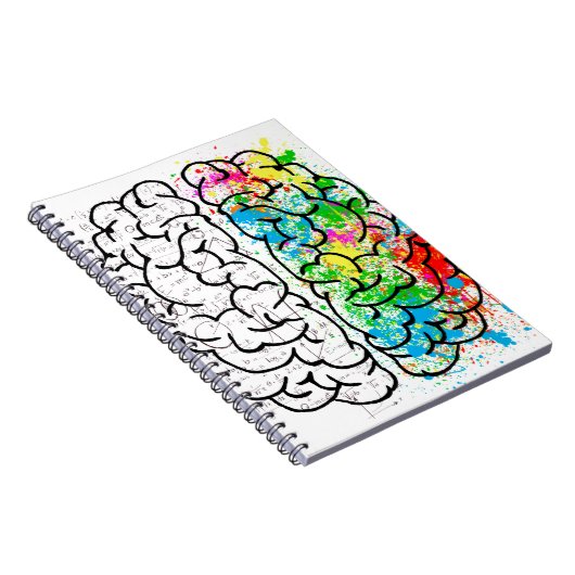 hersengeest psychologie idee hart notitieboek (Rechterzijde)