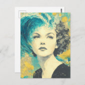 hersengolfcollage briefkaart (Voorkant / Achterkant)