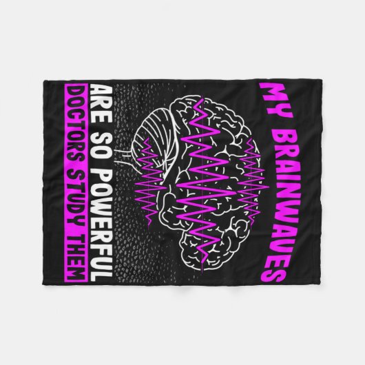 Hersengolven zijn zo krachtig dat artsen ze bestud fleece deken (Voorkant (Horizontaal))