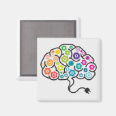 hersengym kleurrijk magneet (Voorkant / Achterkant)