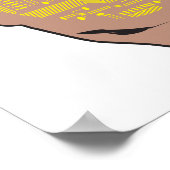 hersenhoofdkwartier geel poster (Hoek)