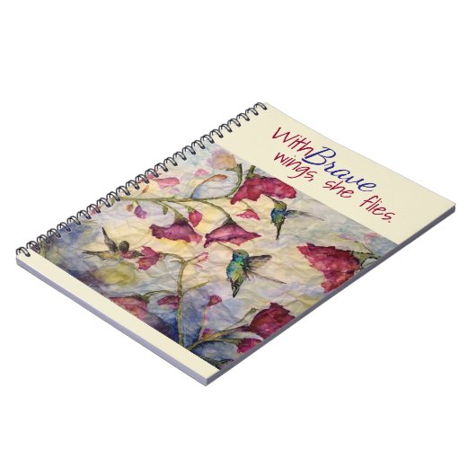 Herseninspiratie-Hummingbird Art-notebook Notitieboek (Linkerzijde)