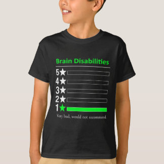 Herseninvaliditeit Zeer slecht Invaliditeitsbewust T-shirt