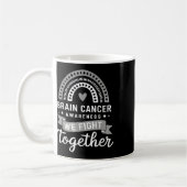 Hersenkanker Bewustzijn dat we samen vechten Herse Koffiemok (Links)