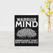 Hersenkanker Bewustzijn Warrior Mind Brain Tumor A Kaart (Gele Bloem)