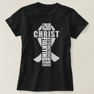 Hersenkanker Christelijk Ik kan alles doen T-shirt
