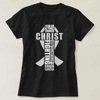 Hersenkanker Christelijk Ik kan alles doen T-shirt