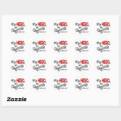 Hersenkanker MIJN HELD MIJN TANTE 42 Ronde Sticker (Vel)