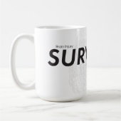 Hersenletsel Overlevende Mok w / Line Drawing Brai (Links)