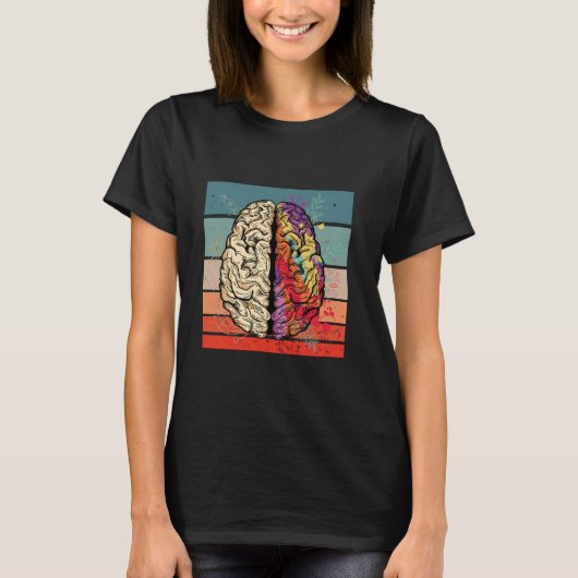Hersenlogica Creativiteit Analytische Imaginatieve T-shirt (Voorkant)