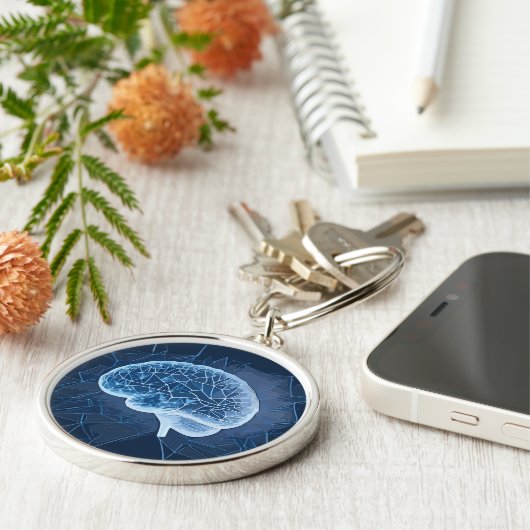 Hersennetwerk Illustratie - Neuraal Netwerk Sleutelhanger (Zijkant)