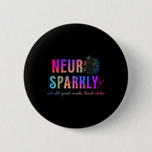 Hersenneuro sprankelend neurodivergent ADHD ASS au Ronde Button 5,7 Cm