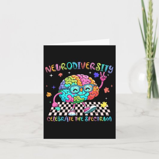 Hersenneurodiversiteit viert het spectrum van auti kaart (Voorkant)
