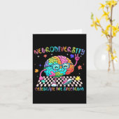 Hersenneurodiversiteit viert het spectrum van auti kaart (Gele Bloem)