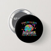 Hersenneurodiversiteit viert het spectrum van auti ronde button 5,7 cm (Voorkant /achterkant)