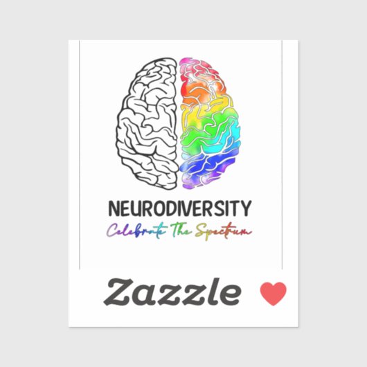 Hersenontwerp, ABA-therapeut, Autisme Awareness, A Sticker (Vel)