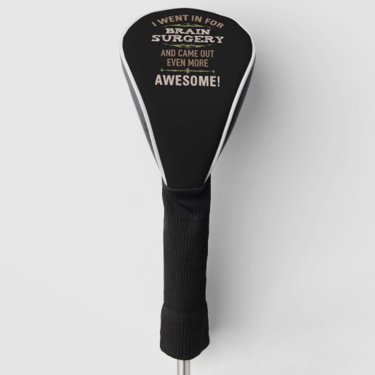 Hersenoperatie herstel Humor Golfheadcover (Voorkant)