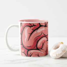 Hersenpatroon koffiemok tweekleurige koffiemok
