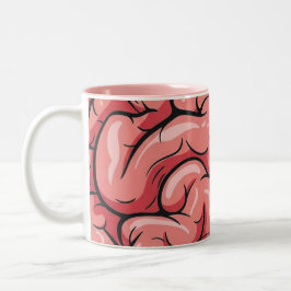 Hersenpatroon koffiemok tweekleurige koffiemok
