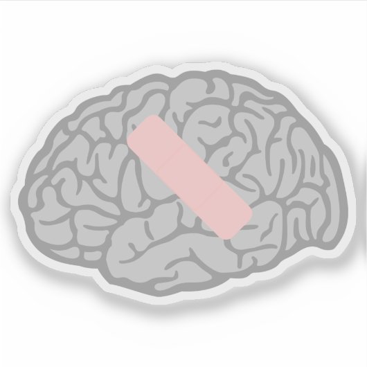 Hersenpijn Sticker (Voorkant)