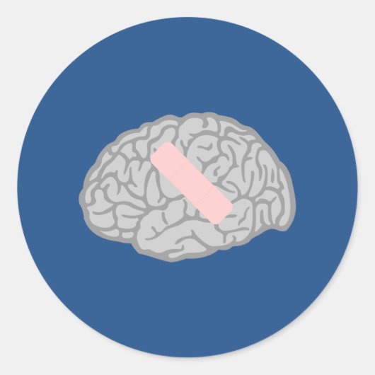 Hersenpijn Sticker (Voorkant)