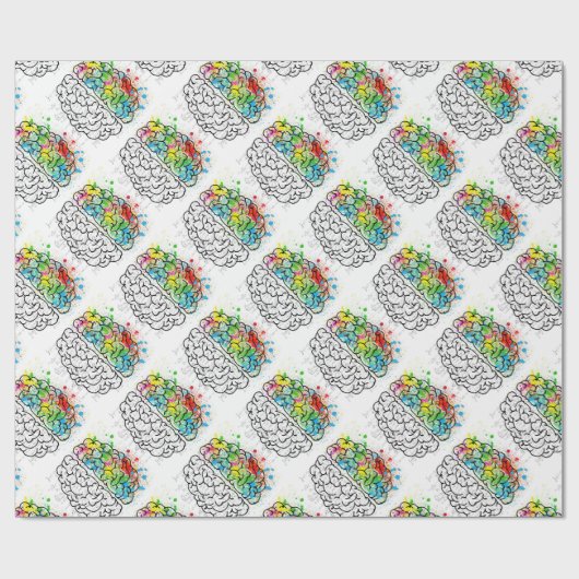 hersenreeks cadeaupapier (Vlak)