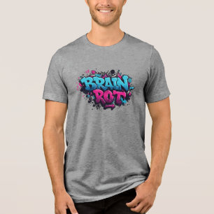 hersenrot Bold Graffiti Street Art Design Tri-Blend Shirt