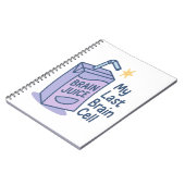 Hersensap - Mijn laatste hersencel Funny Cartoon D Notitieboek (Linkerzijde)