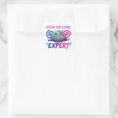 Hersensmistniveau: Expert Vierkante Sticker (Tas)