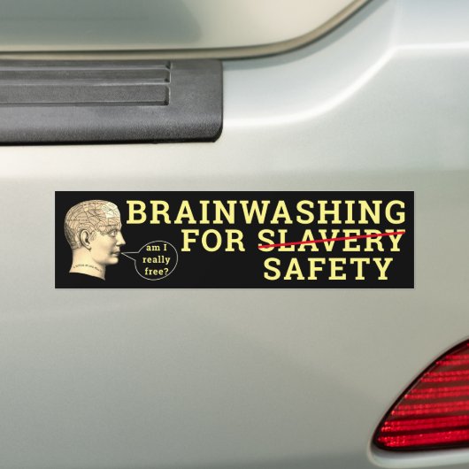 hersenspoeling bumpersticker (Op auto)