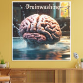 hersenspoeling canvas afdruk (Insitu (Woonkamer))