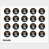 Hersenspoeling Ronde Sticker (Vel)