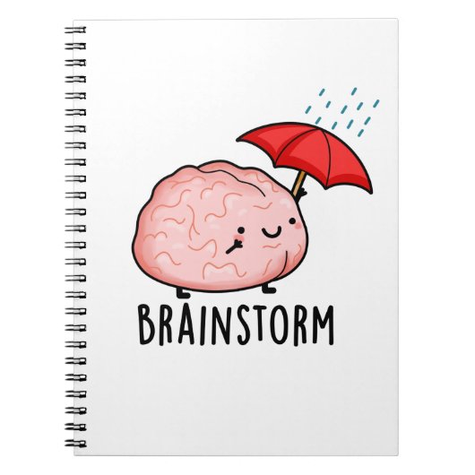Hersenstorm Mopshumor Anatomie Pun  Notitieboek (Voorkant)